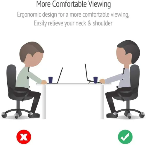Vista 14 de Soporte invisible portátil para laptop, elevador plegable para portátiles