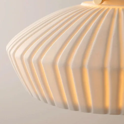 Vista 4 de Mid Century Vintage Pendant Light Fixture, Modern Brushed Brass Ceiling Hanging Lighting, Height Adjustable White Glass Shade Chandelier for Dining