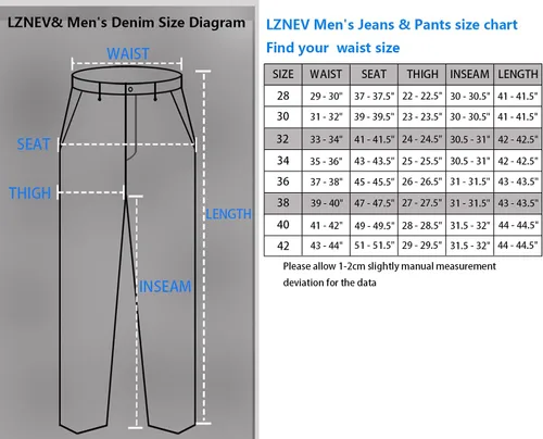 Vista 7 de LZNEV Jeans ajustados y elásticos para hombre, jeans rectos rasgados a la moda para hombre, pantalones de mezclilla lavados vintage