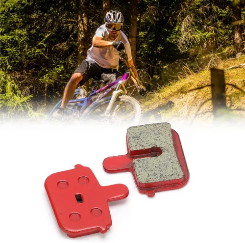 Vista 7 de DJDK Pastillas de freno de bicicleta, pastillas de freno de disco de bicicleta, 8 piezas, pastillas de freno de resina duradera, reemplazo de freno