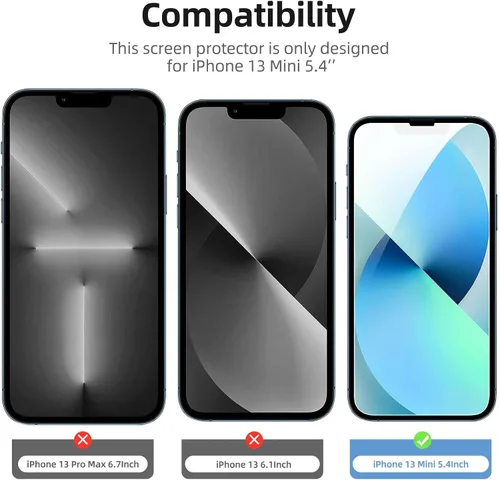Vista 147 de NEW'C Paquete de 3 protectores de pantalla de privacidad para iPhone Air/iPhone 17 Air (6.5 pulgadas), película de vidrio templado antiespía