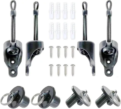 Vista 8 de Kit de repuesto universal para sombrilla, kit de salto elástico, correa para parasol, resistente a la intemperie, compatible con persianas