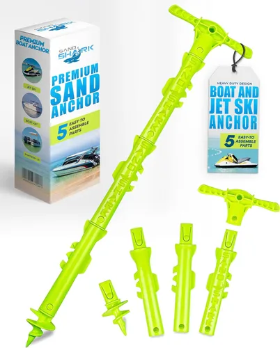 Vista 12 de SandShark - Anclaje para barco deportivo y anclaje para moto acuática. Poste de anclaje de agua poco profunda para barco y PWC. Kit de anclaje
