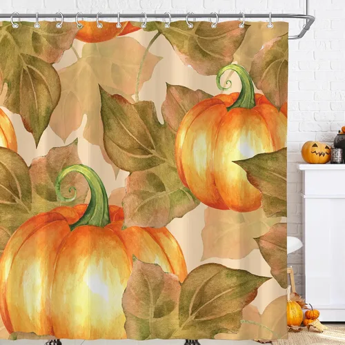 Vista 39 de Cortina de ducha pequeña para casa rodante, tamaño medio, estilo retro de los 70, con flores bonitas, estética abstracta de margaritas, decorativa