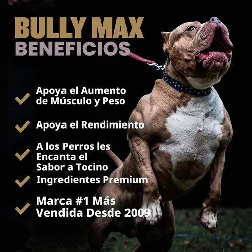 Vista 2 de Bully Max Masticables de Poder 11 en 1 para ganancia muscular, suplemento de alto contenido proteico para perros con aminoácidos, golosinas