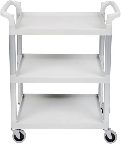Vista 2 de Cambro Carrito de servicio y utilidad, ideal para almacenamiento, aperitivos, libros, aula, capacidad de 300 libras, gris