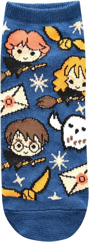 Vista 4 de Harry Potter Dobby Luna Lovegood Hedwig - Calcetines de tobillo para mujer, 5 unidades, talla 4-10