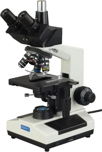 Vista 2 de OMAX Microscopio compuesto trinocular más brillante del campo oscuro 40X-2500X con la luz reemplazable del LED