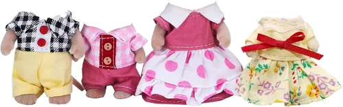 Vista 2 de E-TING Conjunto familiar, dulce madre e hija, genial juego de vestir para la familia de padre e hijo para la serie Town de 3 pulgadas y 2.25 pulgadas
