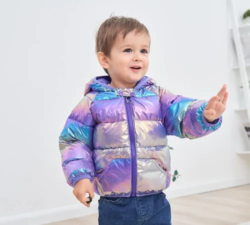 Vista 2 de Abrigos de invierno para niños 3D con capucha alternativa para bebés niños y niñas 6M-5T