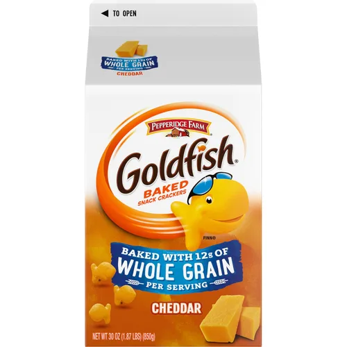 Vista 25 de Goldfish Galletas de queso cheddar para bebé, bolsa de 7.2 onzas