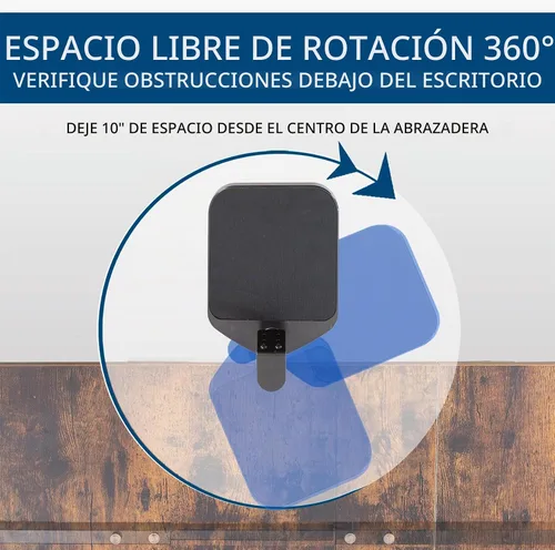 Vista 7 de VIVO Plataforma negra del soporte de la almohadilla del ratón