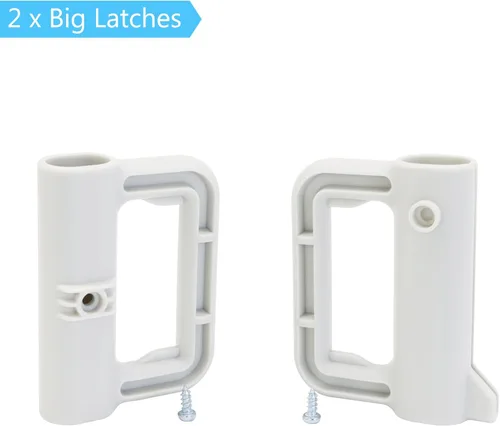 Vista 2 de KISKIZ Kit de piezas de repuesto extra largas para puerta de bebé, puertas retráctiles, puerta extra ancha para perro, juego completo de accesorios