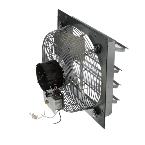 Vista 10 de Extractor de TPI de accionamiento directo con obturador instalado, monofásico, 120 V, Gris, 1