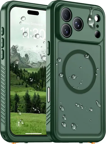 Vista 25 de Temdan - Funda impermeable diseñada para iPhone 12, protector de pantalla y cámara integrado IP68 bajo el agua, cuerpo completo, a prueba de caídas
