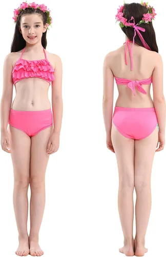 Vista 7 de Kokowaii - Sofisticado traje de baño con cola de sirena para niñas