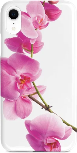 Vista 10 de Inspired Cases - Compatible with iPhone Xs Max Case - 3D Textured Protective Phone Case for Apple iPhone Xs Max - Pink Orchid - White