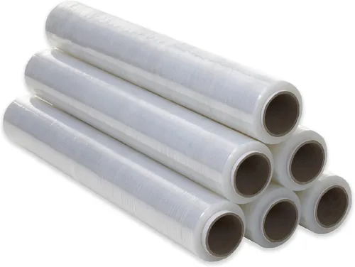 Vista 9 de Película transparente para embalaje (1 unidad) Rollo de plástico transparente para embalaje industrial 1.6 x 656.2 ft - Rollo elástico y elástico