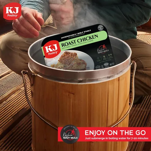 Vista 7 de KJ Poultry Comidas preparadas kosher – Bone In Chicken & Kugel, MRE - Comidas de carne listas para comer, comida shabbos, halal, (1 unidad)