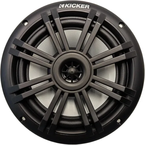 Vista 3 de Kicker Receptor estéreo USB Bluetooth estilo marino para todo tipo de clima con 6.5 pulgadas, 150 W, potencia máxima, altavoces de audio marinos