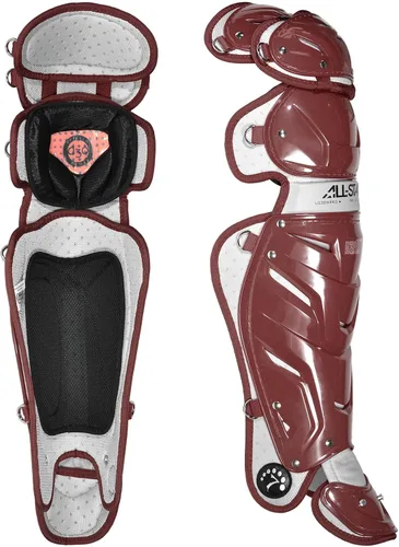 Vista 20 de All-Star Adult System 7 - Protector de piernas, recortado gris, corto de 15.5 pulgadas de longitud