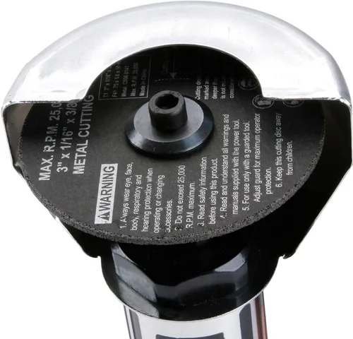 Vista 3 de La herramienta de corte de aire de 3 pulgadas incluye 6 ruedas de corte de 3 pulgadas, velocidad libre de 20000 rpm
