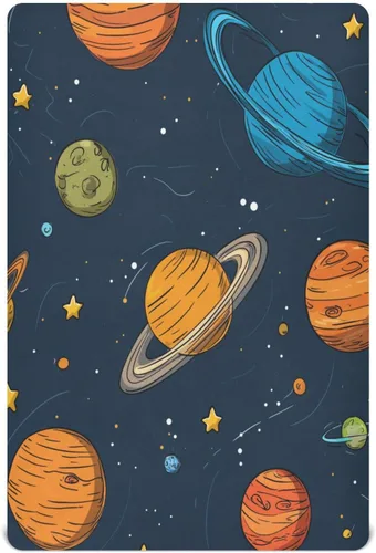 Vista 10 de Blueangle Juego de sábanas bajeras para cuna, suave, transpirable y cómodo, juego de sábanas de bebé para niños y niñas, bonito juego de sábanas
