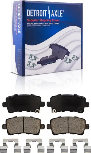 Vista 93 de Detroit Axle - Pastillas de Freno Traseras de Cerámica Izquierda Reemplazo de Pinza para Silverado Sierra Suburban 1500 Tahoe Yukon Escalade ESV EXT