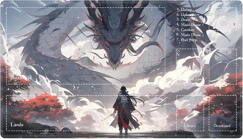 Vista 127 de Alfombra de juego con zonas para juego de cartas MTG, alfombras de juego de mesa, alfombras de juego de mesa de Magic, 61x35.5 cm, alfombra de juego