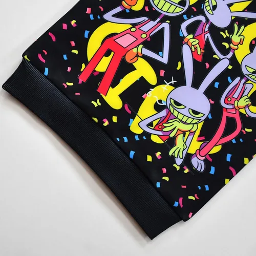 Vista 4 de Ajajvoe Linda sudadera con capucha de circo para niños, trajes diarios, 6-14 años
