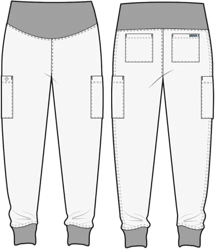 Vista 5 de Med Couture Pantalón deportivo de maternidad para mujer