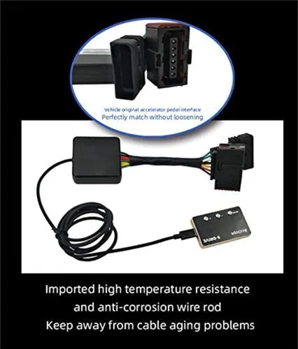 Vista 5 de Bautonery - Controlador electrónico LED de respuesta del acelerador de 9 unidades, pedal de gas, acelerador de carreras, compatible con Buick