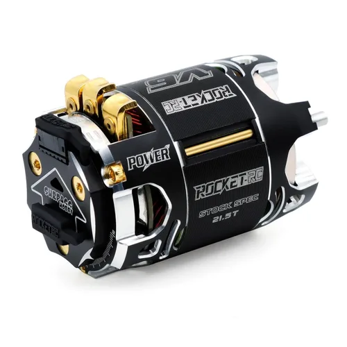 Vista 2 de Superar Hobby Rocket 540-V6-sensored Brushless 21.5Tkv Eje 5.0 Motor Uso para 1:10 RC Racing Car (Eje 5.0, 21.5T kv)