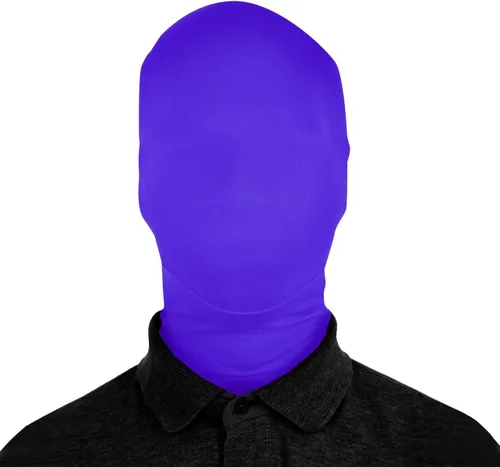 Vista 12 de Máscara unisex de elastano sólido de 2 caras, 2 tamaños, más de 15 colores/patrones
