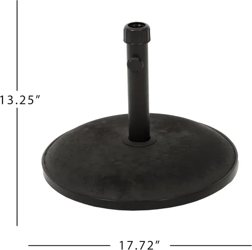 Vista 3 de Christopher Knight Home Hamilton - Base para paraguas (33 libras), color negro