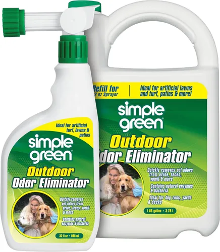 Vista 10 de Simple Green Eliminador de olores para exteriores, aroma a hierba recién cortada, 1 galón + 32 onzas