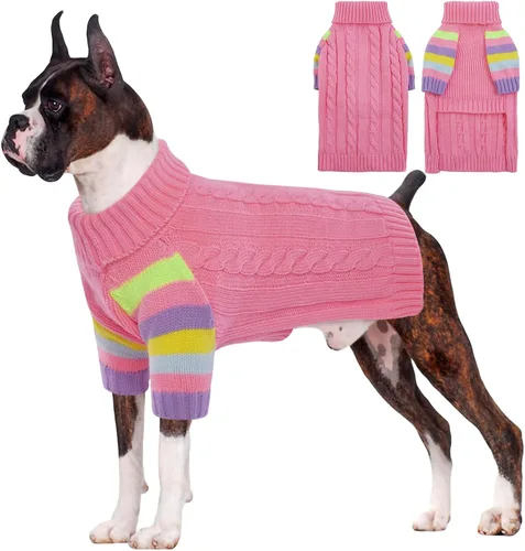 Vista 31 de Suéter XS para perro, suéter de cuello alto con manga para Yorkie Azul