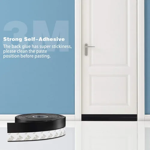 Vista 5 de MIKOSI cinta de sellado de silicona de 26 pies, cinta adhesiva para puertas, ventanas, huecos de duchas