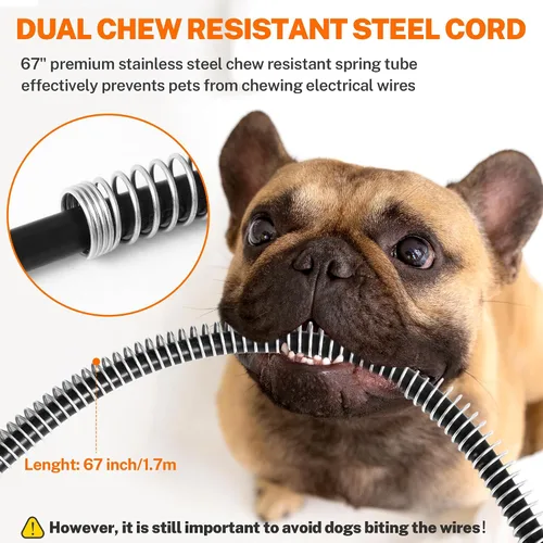 Vista 6 de Toozey Almohadilla térmica para mascotas de 20 x 16 pulgadas, cama térmica extremadamente impermeable para perros y gatos, control termostático