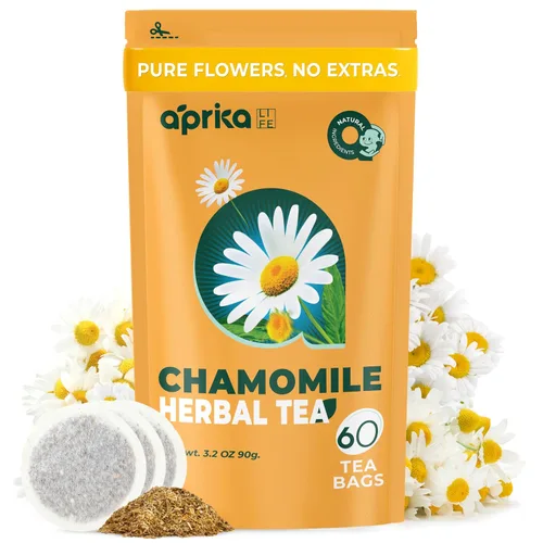 Vista 10 de AprikaLife - Té de hierbas para calmar y relajar con manzanilla, menta y lavanda - 60 bolsas de té. Deliciosa mezcla de hierbas para una experiencia