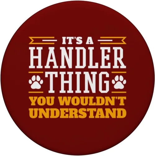 Vista 3 de Dog Agility Handler Thing - Dog Agility PopSockets Adhesive PopGrip