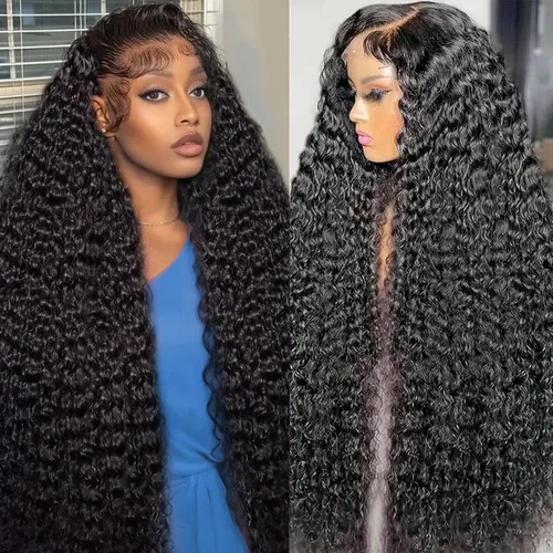 Vista 14 de Pelucas de cabello humano rizado con encaje frontal de 13 x 6 pulgadas, pelucas de cabello humano brasileño rizado para mujeres, densidad del 200 %