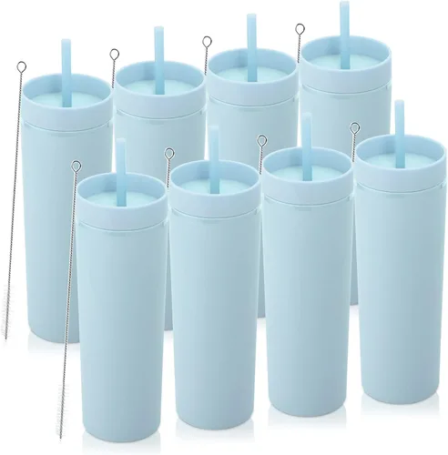 Vista 20 de Volhoply Vasos delgados de plástico de 20 onzas