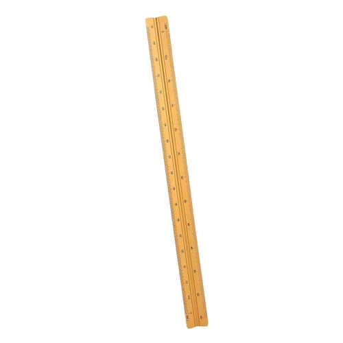 Vista 6 de Aluminum Architectural Scale Ruler, 30cm Concave Design (Gold)