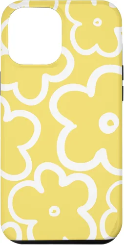 Vista 25 de iPhone 16 Cute Flower Pattern Wildflower Lemon Yellow and White Floral Case