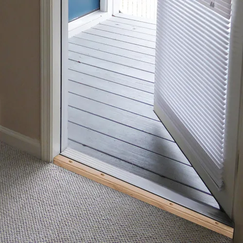 Vista 5 de Frost King TAOC36SP Umbral de umbral ajustable de aluminio y roble, acabado molino