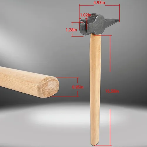 Vista 6 de Herrero Hammer Eye Punch Top Herramientas utilizadas con un golpeador ideal para forja en caliente