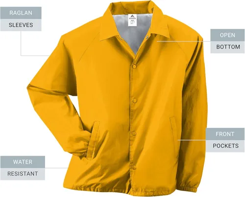 Vista 23 de Augusta Sportswear Chaqueta de entrenador de nailon para hombre/forrada