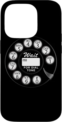 Vista 17 de Divertida caja del teléfono del dial rotatorio analógico retro retro negro lindo negro para el iPhone 17