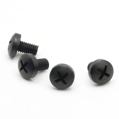Vista 8 de ReplacementScrews M6 Tornillos de nylon para matrícula - Compatibles con muchas importaciones (Mercedes, Audi, VW, etc.) - Pernos negros de plástico